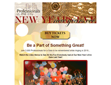 Tablet Screenshot of newyearseveindc.com